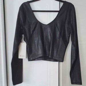 New Lululemon long sleeve foil shirt size 12
